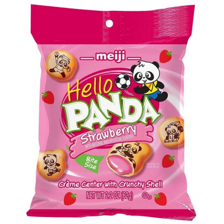 MEIJI HELLO PANDA STRAWBERRY 2.2 OZ