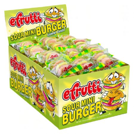 EFRUTTI SOUR MINI BURGER CNDY .32OZ