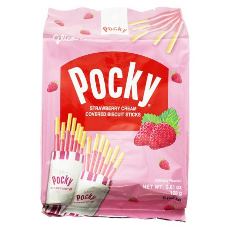GLICO POCKY STRAW FAM SIZE 3.81OZ