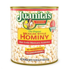 JUANITAS MEXICAN HOMINY 110 OZ
