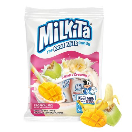 MIKITA THE REAL MILK CANDY TROPICAL  12/ 25 CT