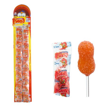 PICO DIANA PEG PALETA ORANGE STRIP 12 CT