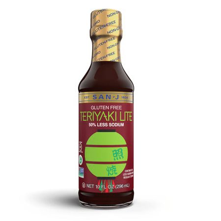 SAN J LITE RTERIYAKI SAUCE GF 6/ 10 OZ
