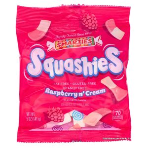 SMARTIES SQUASHIES RASPBERRY CREAM BAG 5 OZ