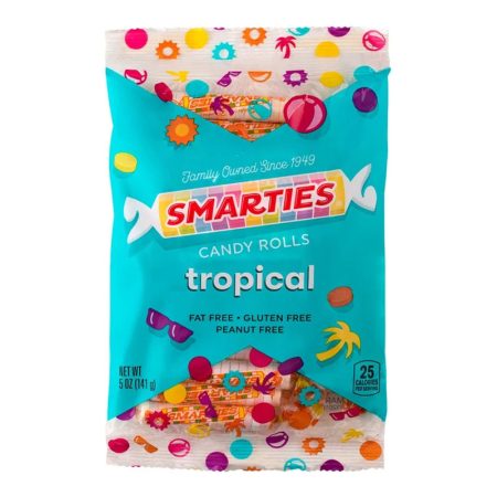 SMARTIES TROPICAL PEG BAG 5 OZ