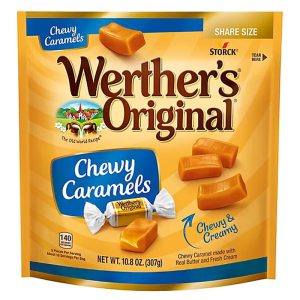 STORCK CANDY WERTHERS ORIGINAL CARMEL CHEWY PEG 5.5 OZ