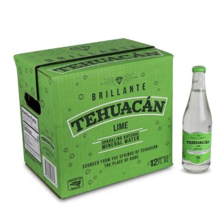 TEHUACAN MINERAL WATER LIME 12/ 12 OZ