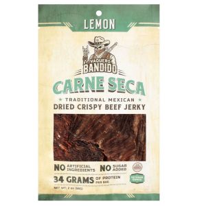 VAQUERO BANDIDO CARNE SECA LEMON 12/ 2 OZ