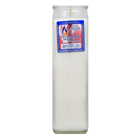 VELADORA WHITE PLAIN CANDLE -IMAGEN ASTRO LISO TALL